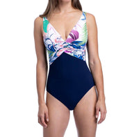 Profile By Gottex - V-Neck Underwire One Piece Swimsuit