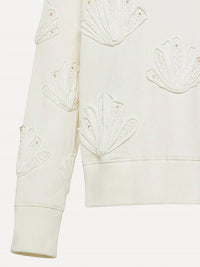 Forte Forte - Women's Lunamaris Shell Embroided Sweatshirt