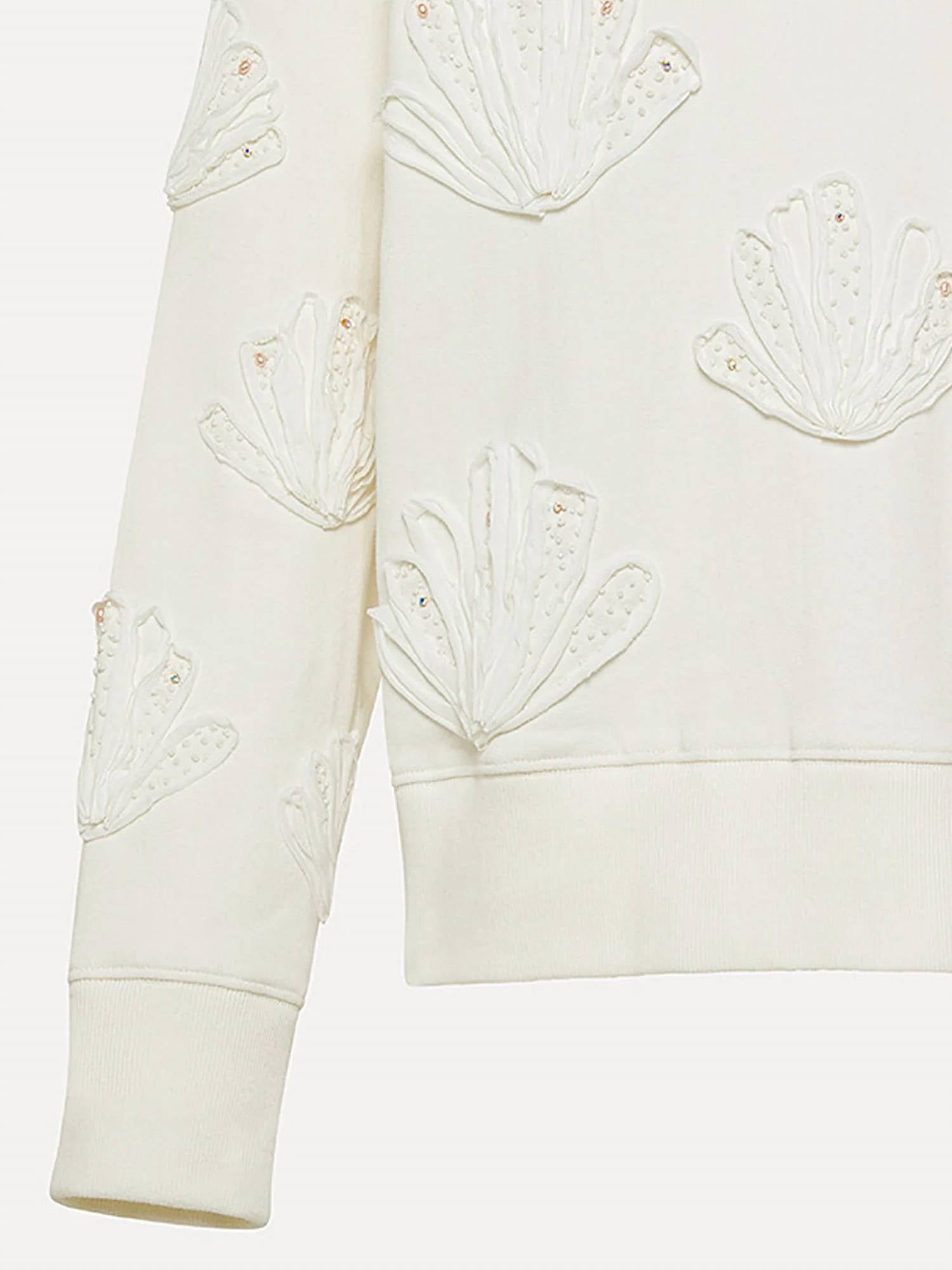 Forte Forte - Women's Lunamaris Shell Embroided Sweatshirt