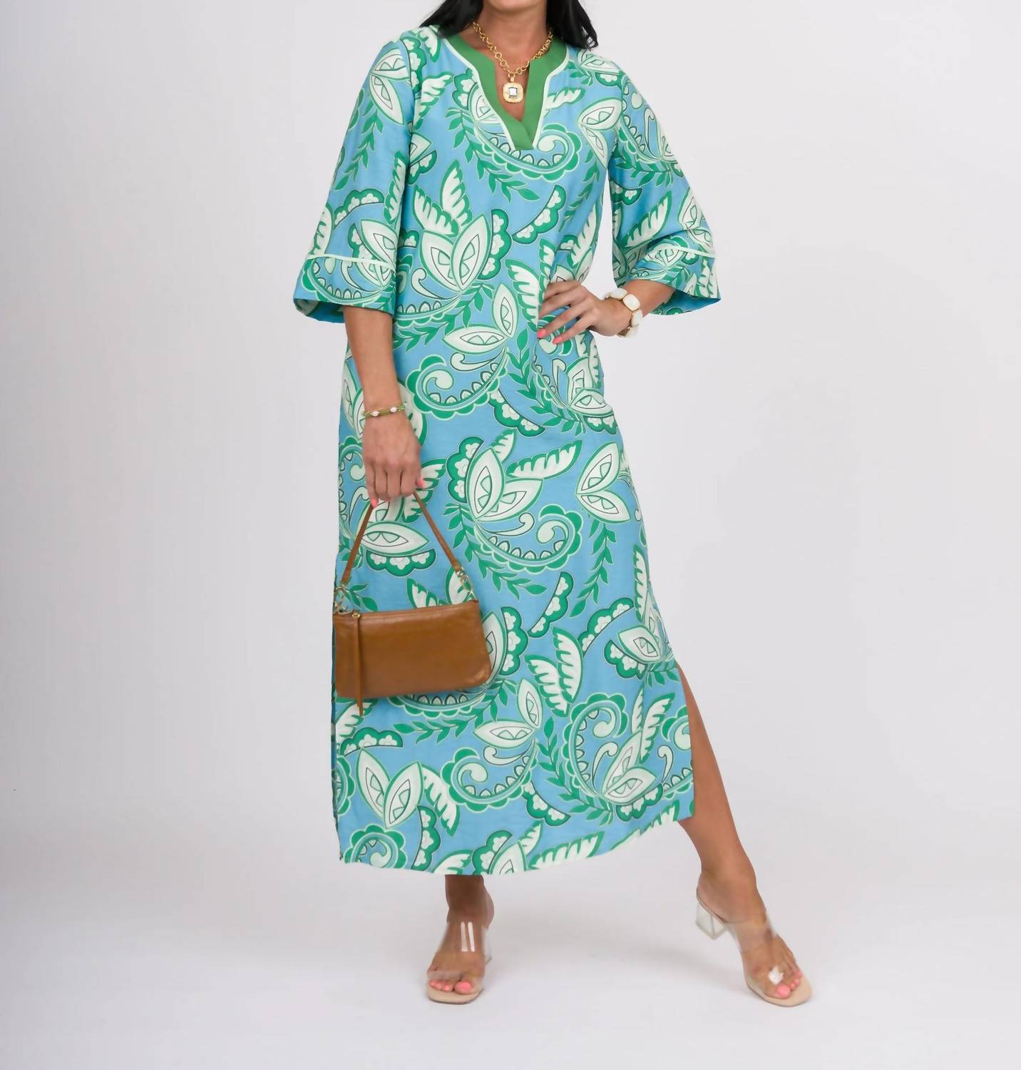 Jade - Trimmed Midi Dress