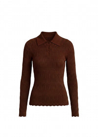 Solid & Striped - Debra Pointelle Lace Knit Top