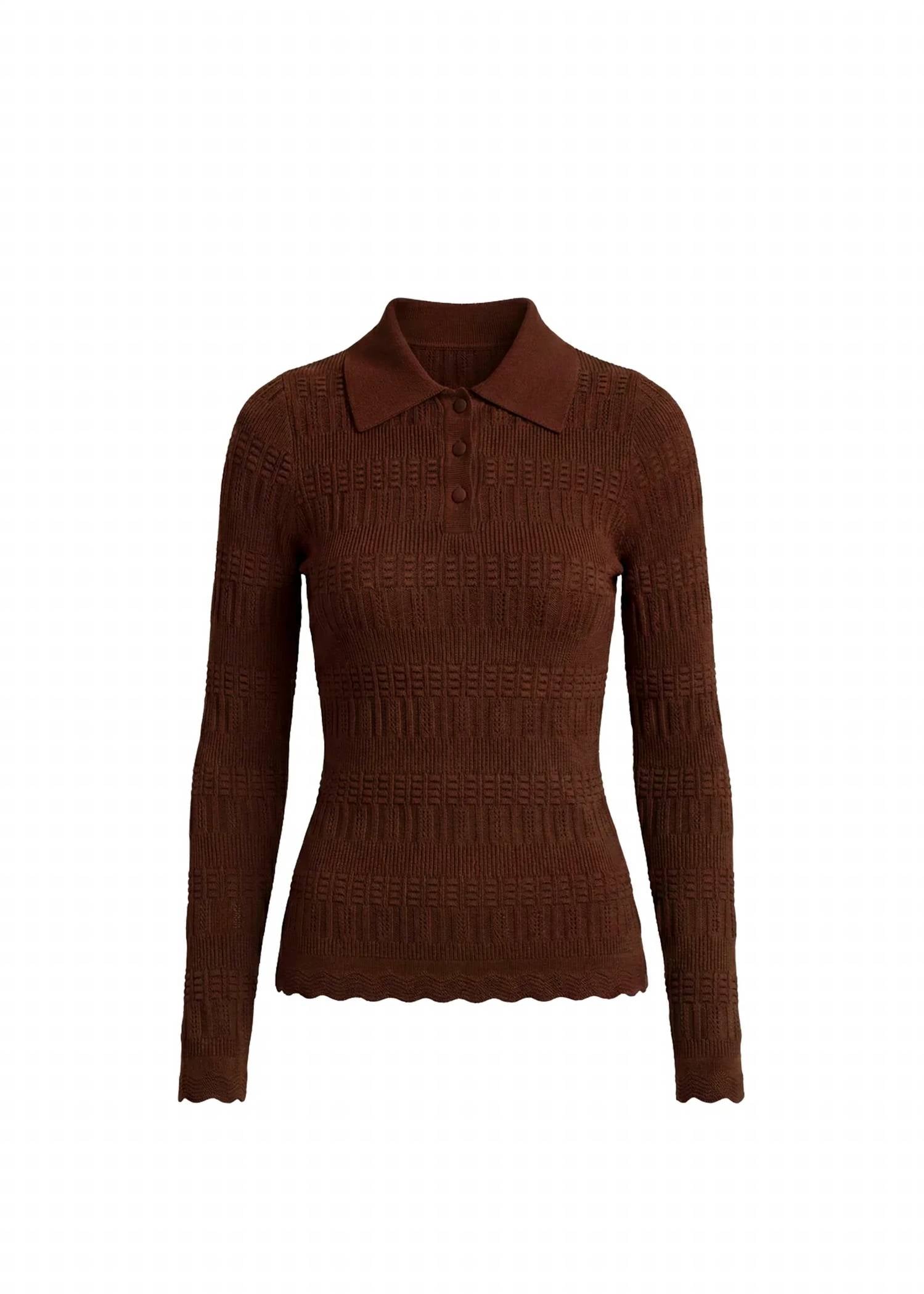 Solid & Striped - Debra Pointelle Lace Knit Top