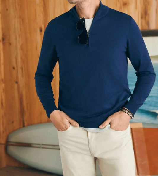 Faherty - Movement Quarter Zip Sweater
