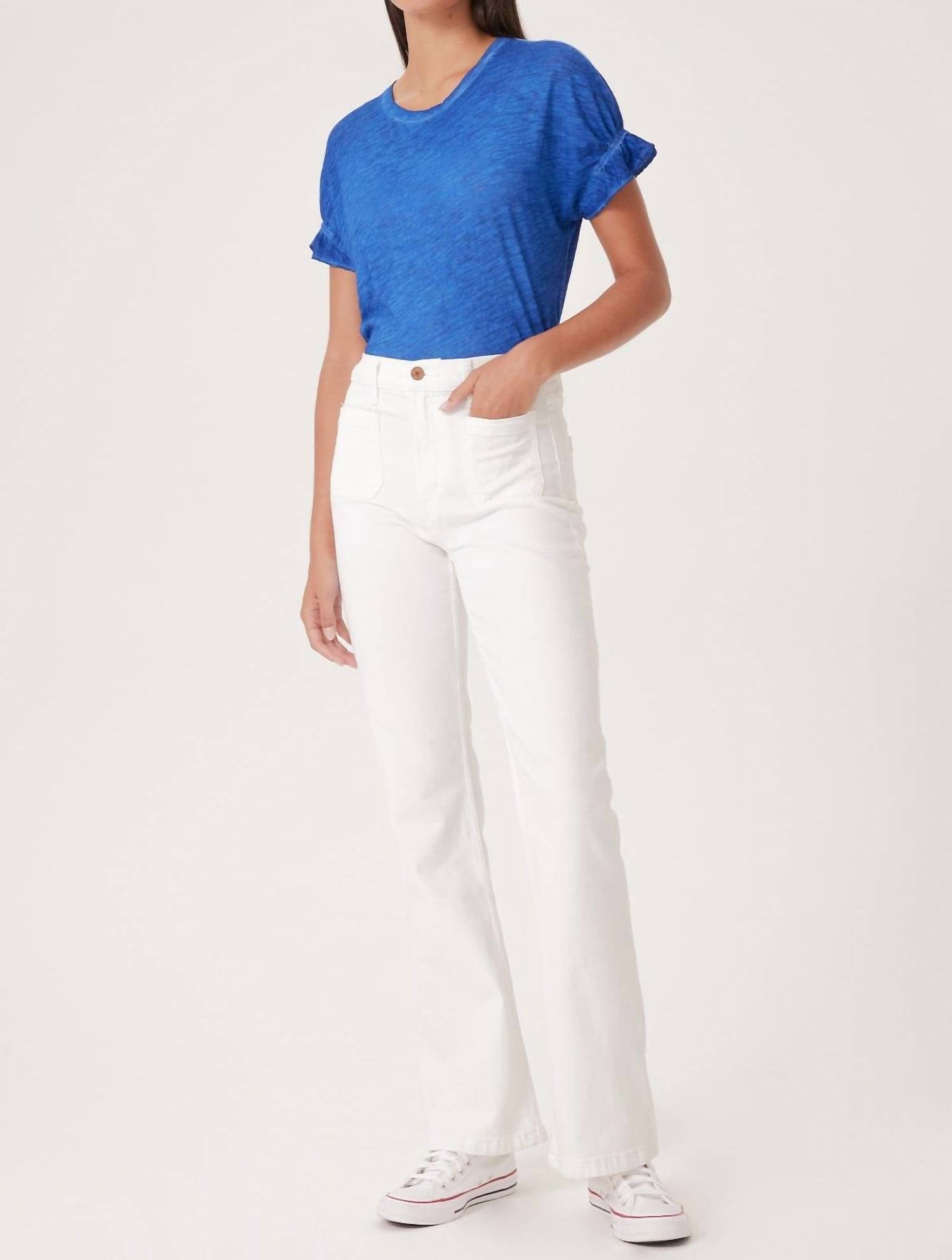 Goldie - Puff & Ruffle Sleeve Tee