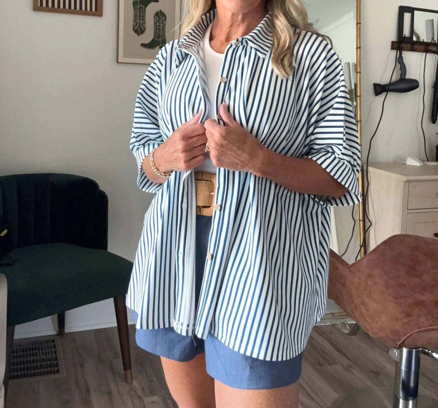 Zenana - Addison Button Down Shirt