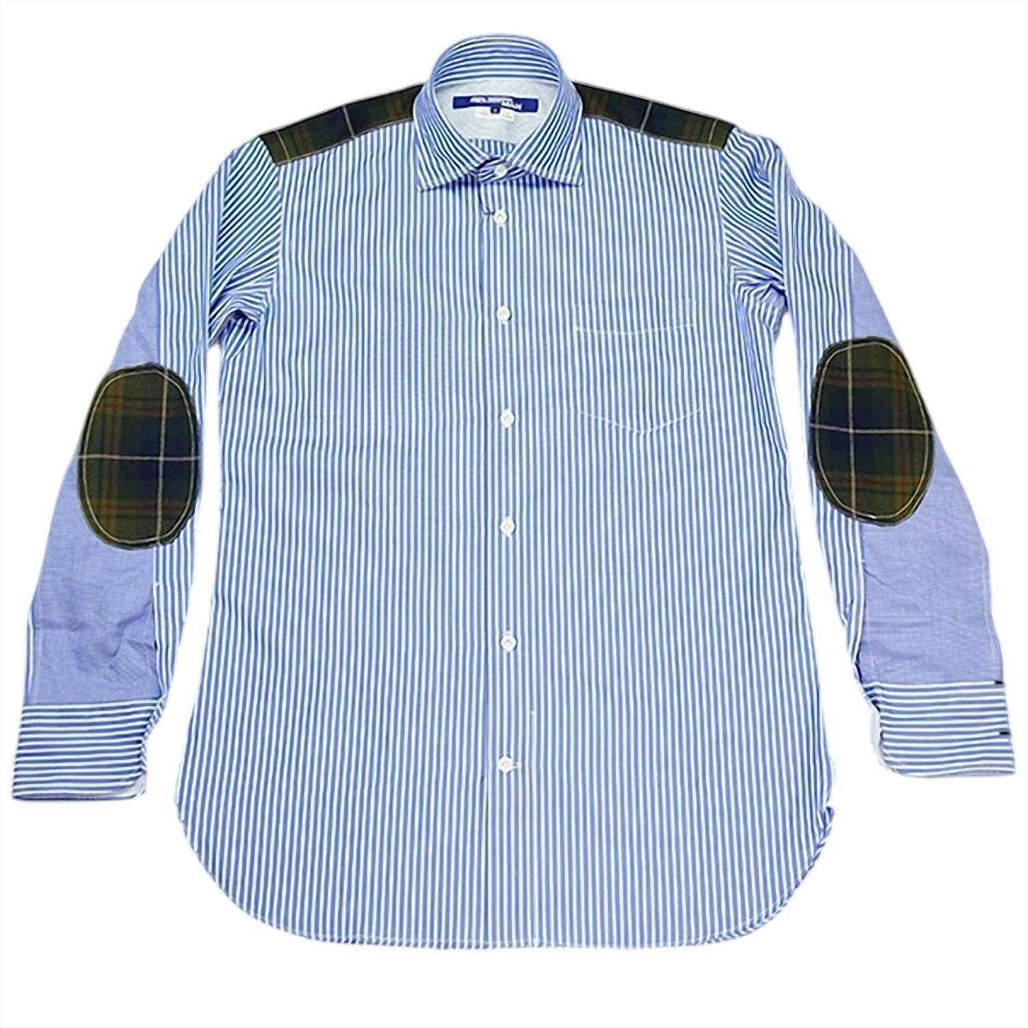 Junya Watanabe - Men's Stripe Yoke Elow Botton Up Shirt