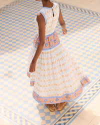 Oliphant - Sleeveless Piped Maxi Dress