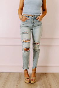 Special A - Cely High Waist Distressed Jeans