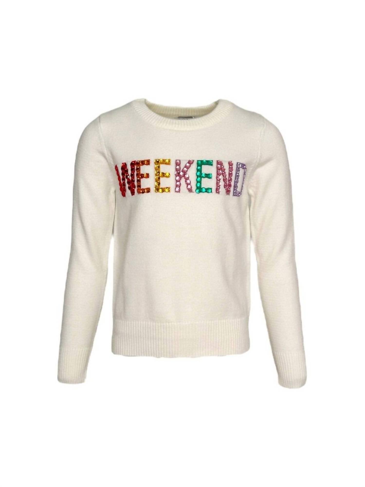 Lola + The Boys - Jeweled Weekend Sweatshirt