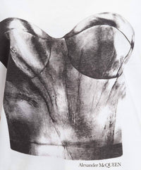 Alexander Mcqueen - Bustier Print T-shirt