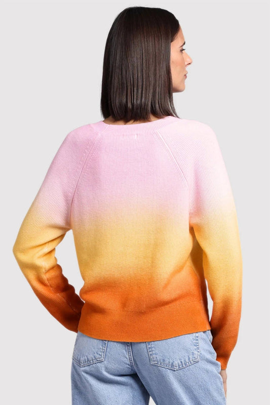 Minnie Rose - Cotton Cashmere Ombre Baby Shaker Crew Sweater