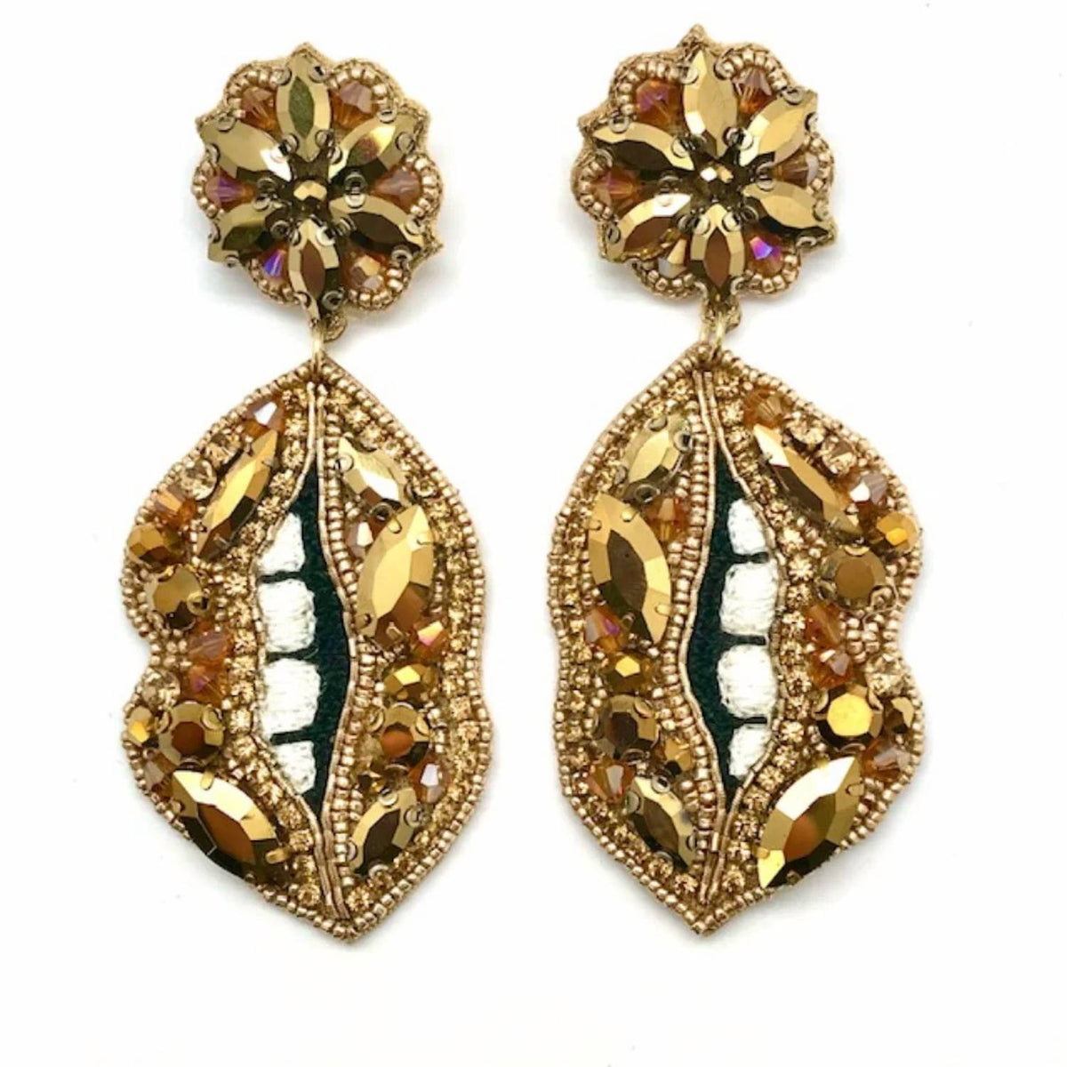 Allie Beads - Women's Jeweled Lip Earrings