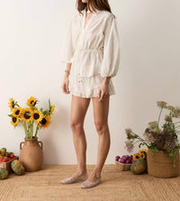 Boteh - Serenia Smock Blouse With Waist Tie