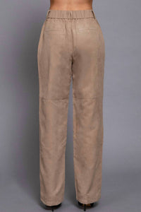Active Usa - Amber Suede Straight Leg Pants