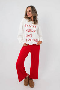Sunday Edition - Snacks Are My Love Language Sweatshirt