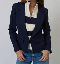 Central Park West - Chelsea Rugby Stripe Sweater Dickey Jacket