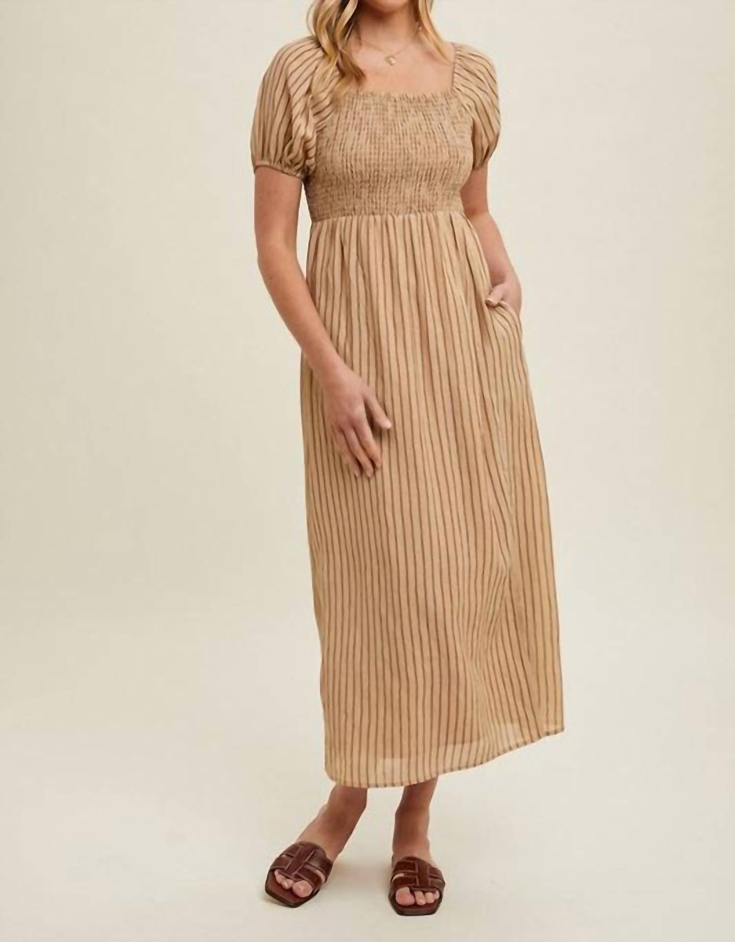 Wishlist - Easy striped midi dress