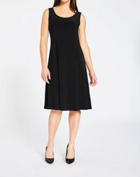 Sympli Women's Tank Short Dress in black - women's dress