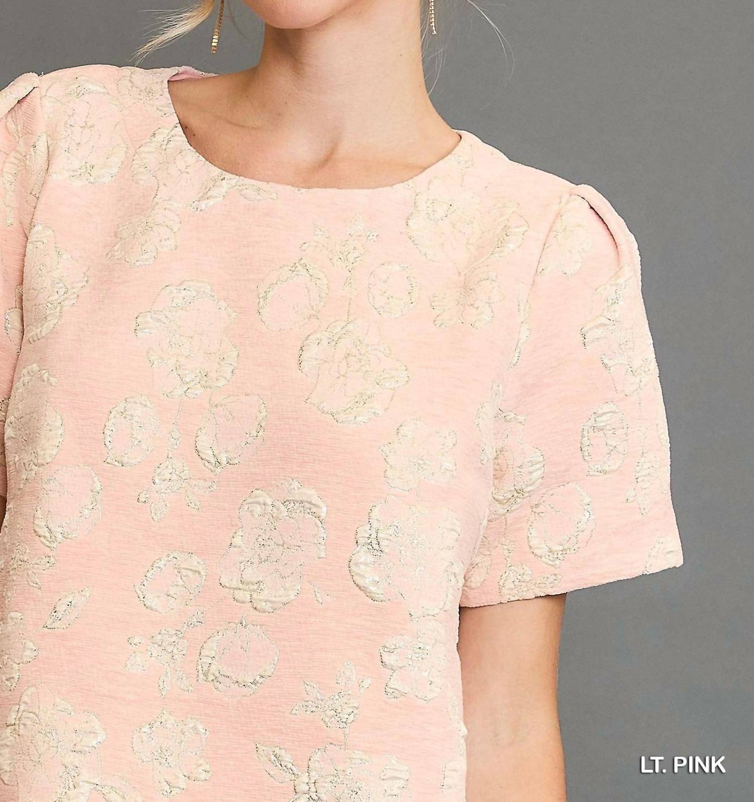 Umgee - Metallic Floral Top