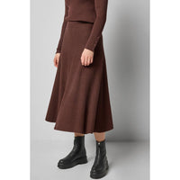 Lilla P - Flared Midi Knit Skirt