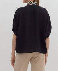 entro In My Heart Top in my heart top in black - women's t-shirt - alternate view