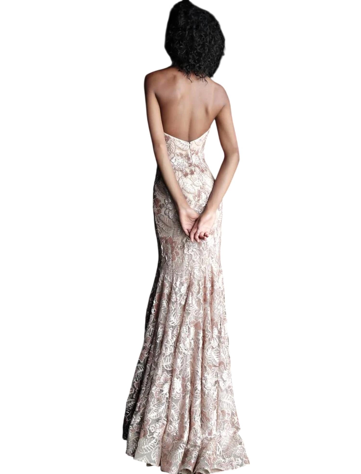 Jovani - Sweetheart Neckline Gown