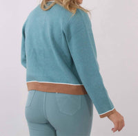 Marble - Trim Cardigan