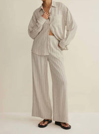 Z Supply - Henri Striped Linen Wide Leg Pants