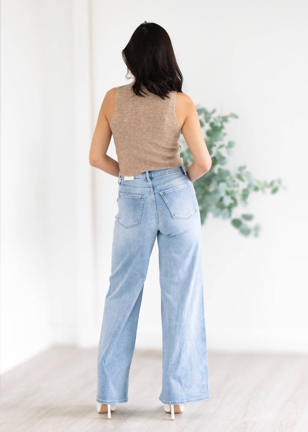 Just Usa - High Rise Palazzo Jeans