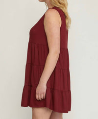 Entro - Ruffle Tiered Short Dress Plus