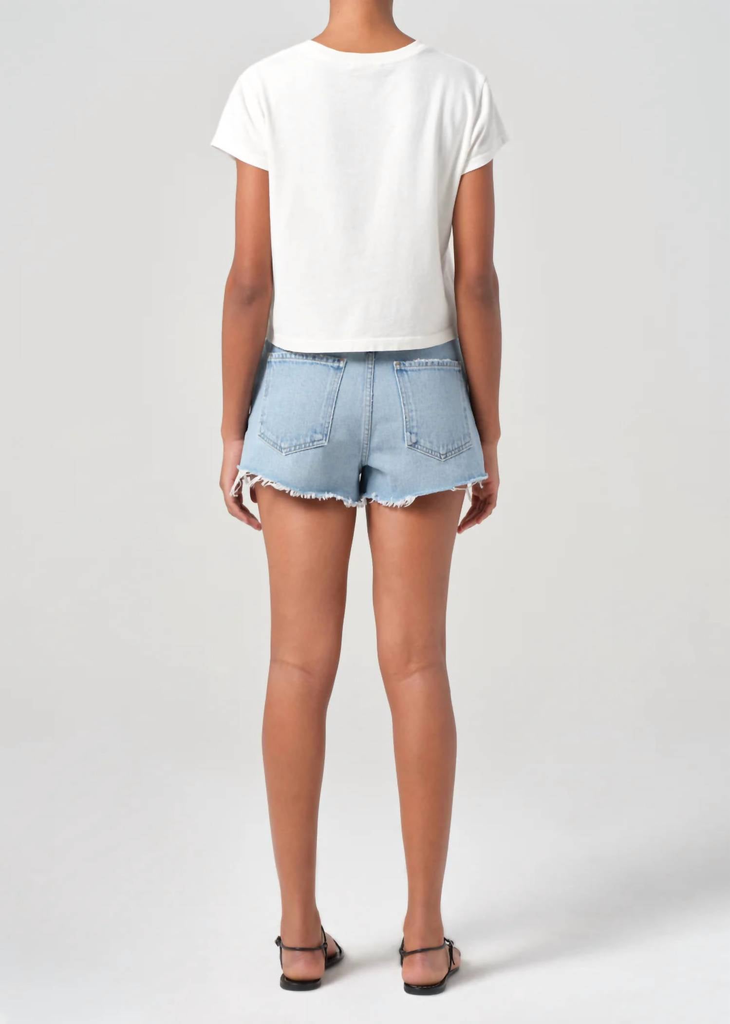 AGOLDE Ridley Short in capture - women's shorts - detail view