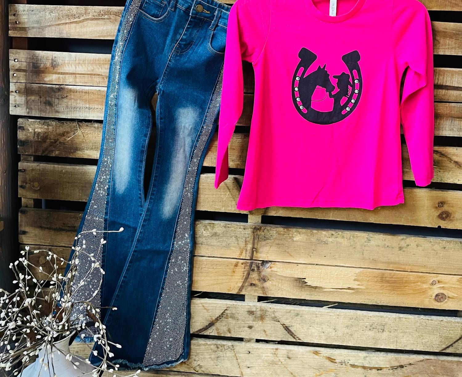 Ml Kids - Winter Sequin Flare Jean