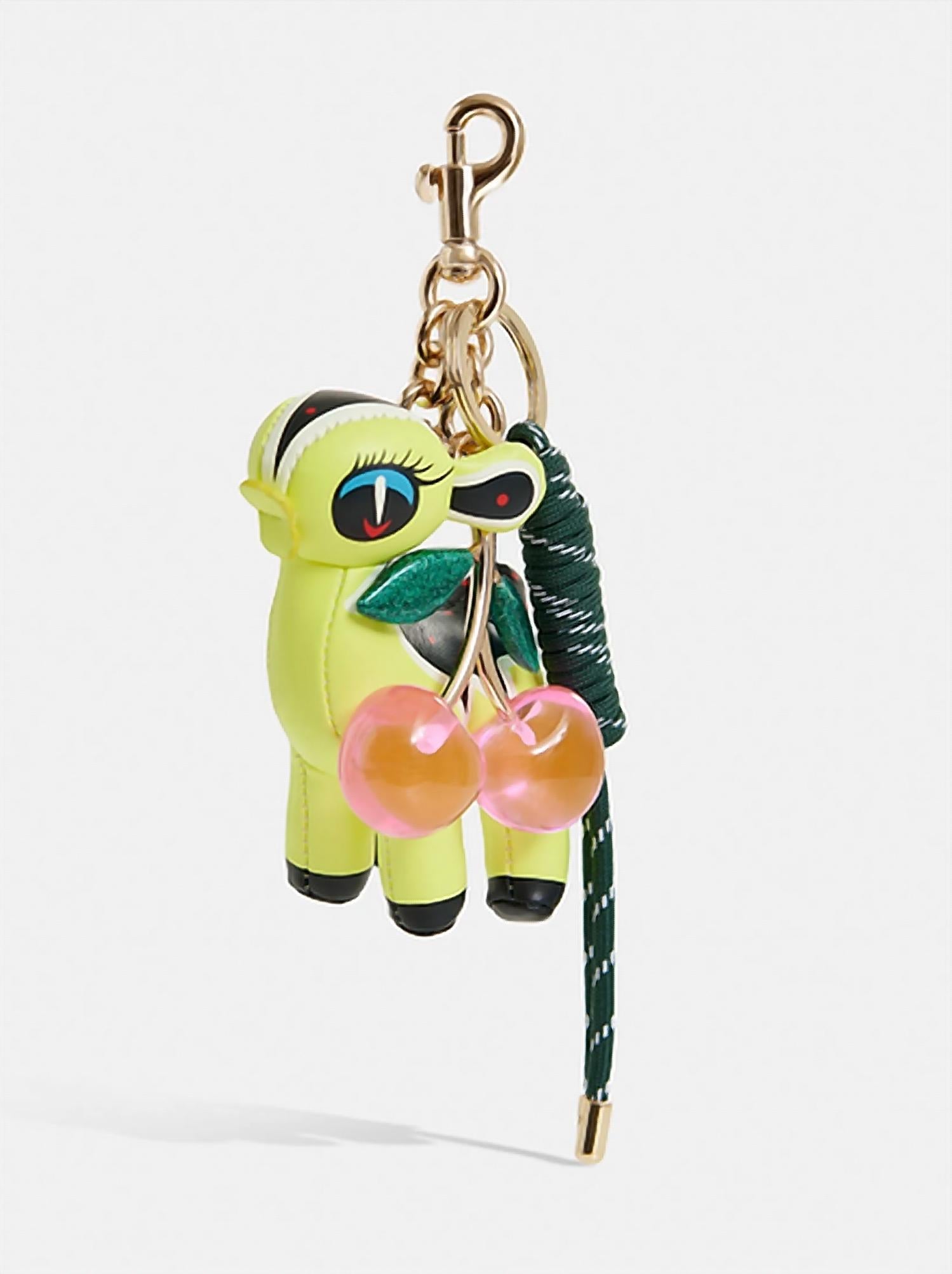 ESSENTIEL ANTWERP Iboni Bambi Key Hanger in yellow pink green - women's accessory