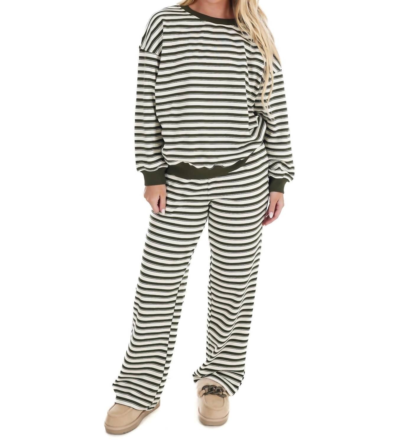 Le Lis - Chill Mode Stripe Two Piece Set