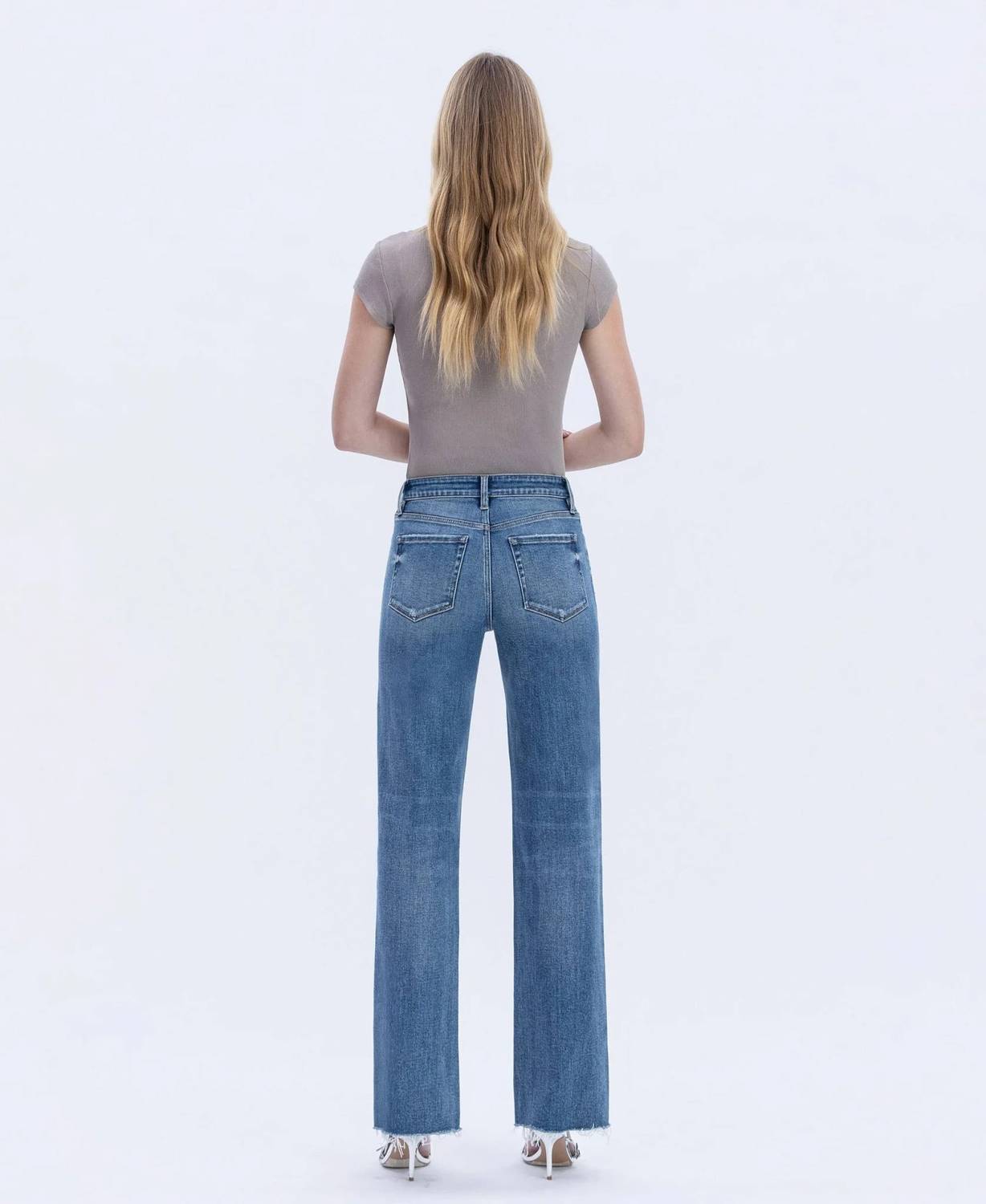 Flying Monkey - Cape May Hem Slim Wide Jeans