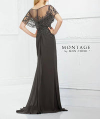 Montage By Mon Cheri - Chiffon Slim A-line Gown