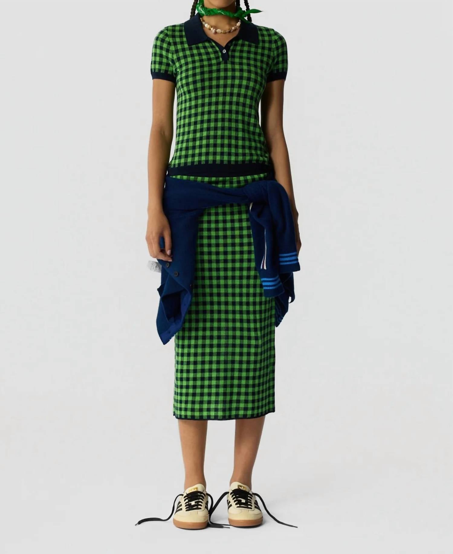 Guest In Residence - Gingham Long Skirt