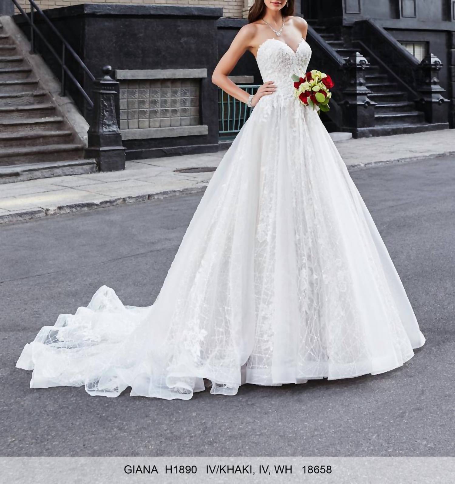 Kitty Chen Couture - Giana Lace Wedding Dress