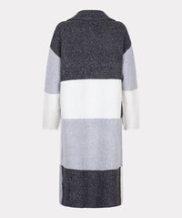 Esqualo - Colour Block Long Cardigan