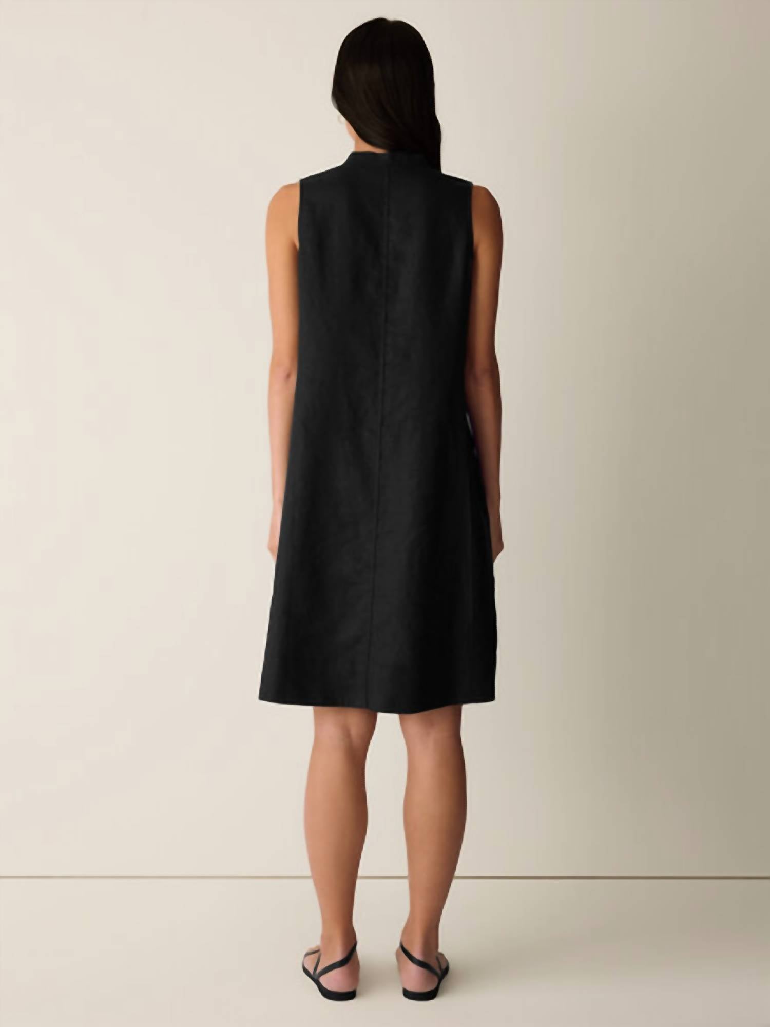 Eileen Fisher - SPLIT COLLAR DRESS