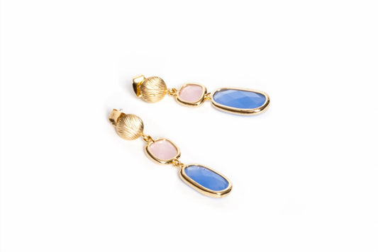 Avenue Chic - Women's Rectangular Drop Stud Earrings