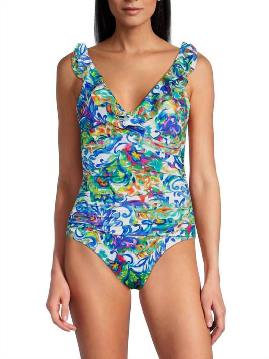 Ralph Lauren - Floral Ruffle One Piece Swimsuit