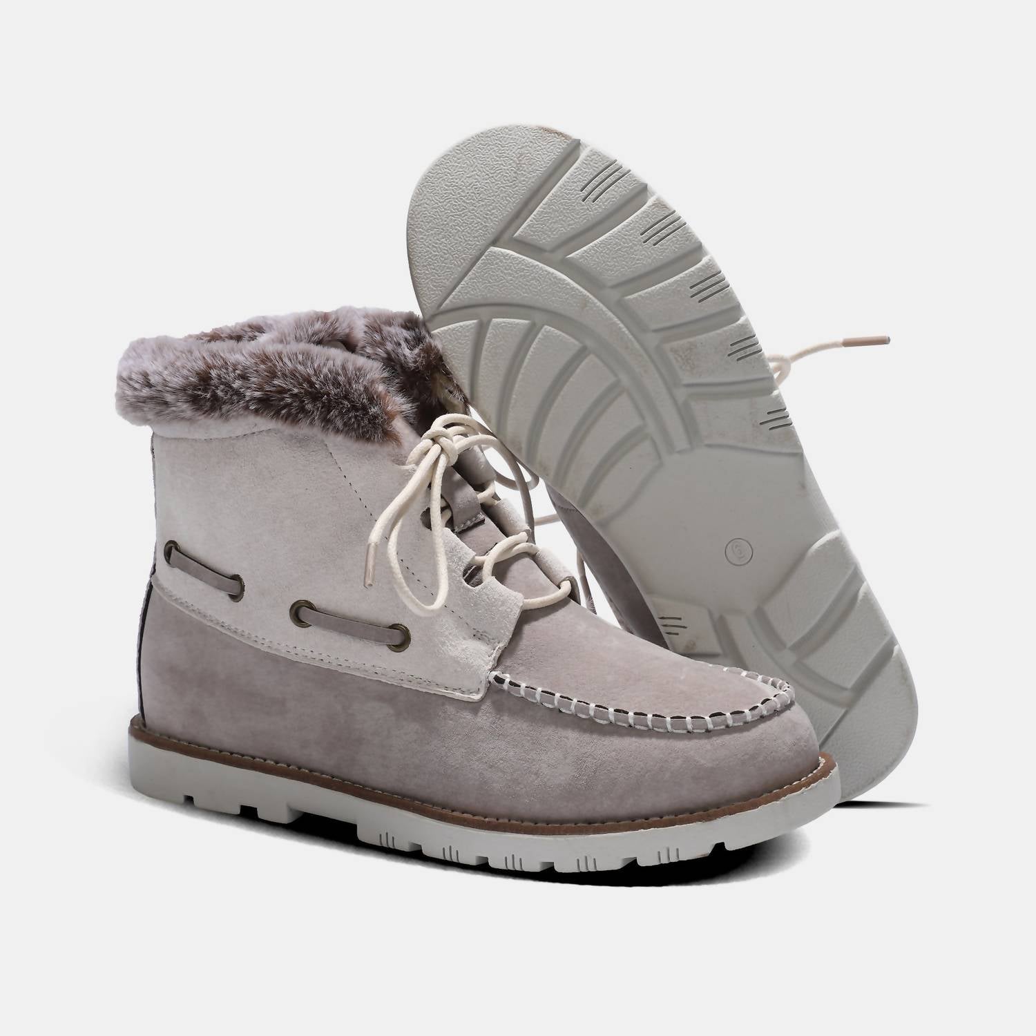 Lamo Women's Autumn Lace Up Boot in white dove - women's shoe - view 9