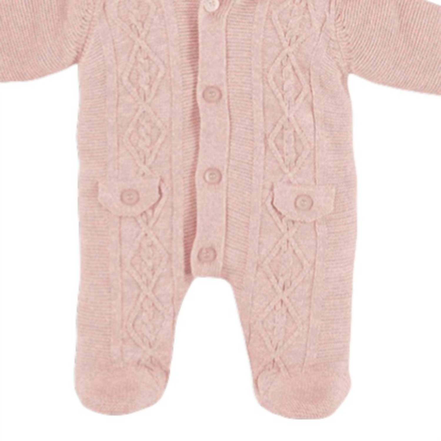 Mayoral - Baby Girls Knit Footed Coverall
