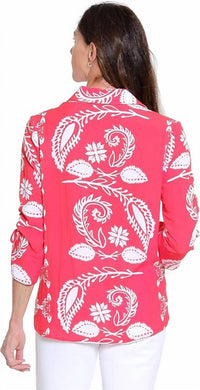 Tru Luxe - Placement Print Button Up Shirt