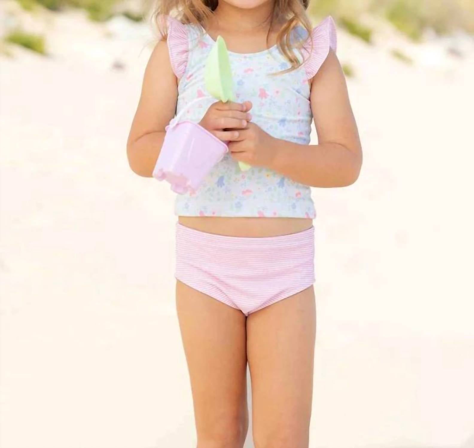 Florence Eiseman - Girls Floral Print Tankini Swimsuit