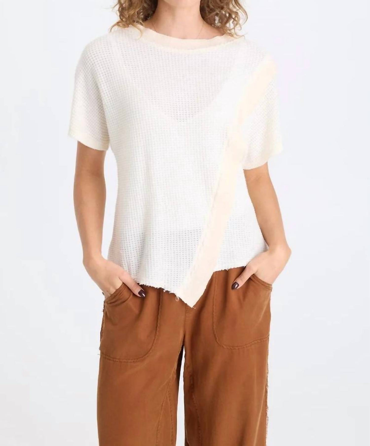 Xcvi - Ursus Asymmetric Panel Pullover Top