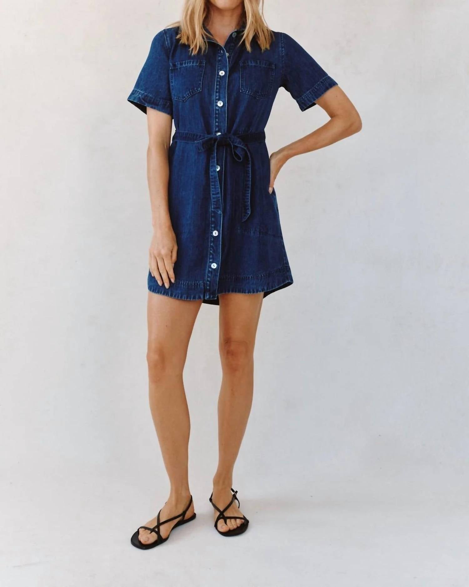 Bella Dahl - Short Sleeve Utility Shirt Dress