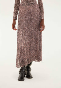Farm Rio - Leopard Pleated Maxi Skirt
