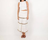 Rose & Rose - Sequin Stripe Skirt